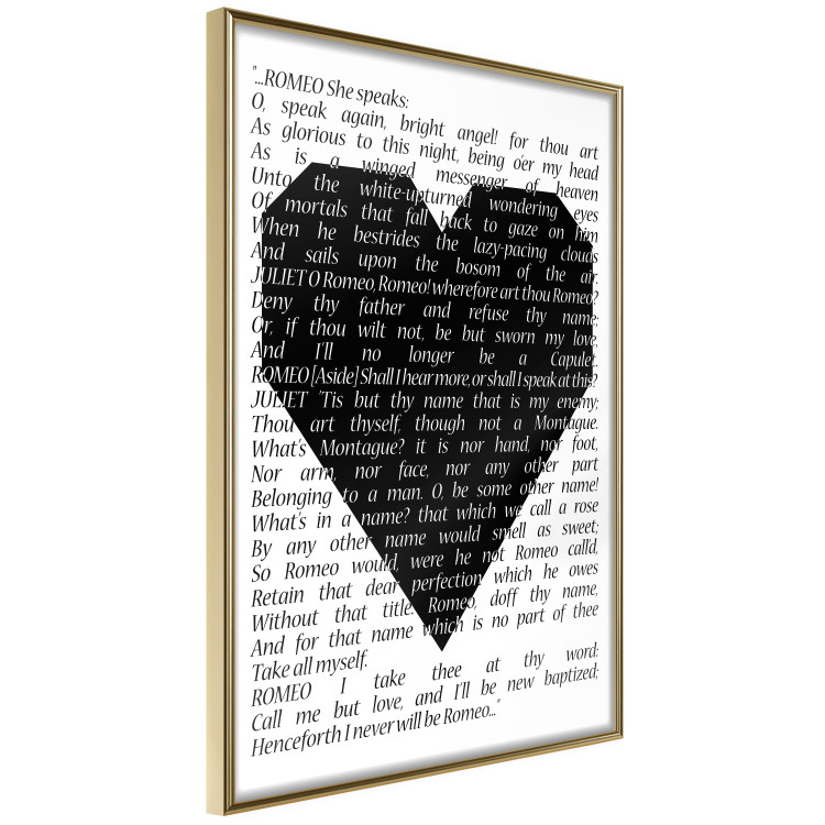 Poster Romeo and Juliet - romantic composition with quotes from Shakespeare's work 114740 additionalImage 12