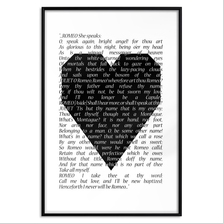 Poster Romeo and Juliet - romantic composition with quotes from Shakespeare's work 114740 additionalImage 16