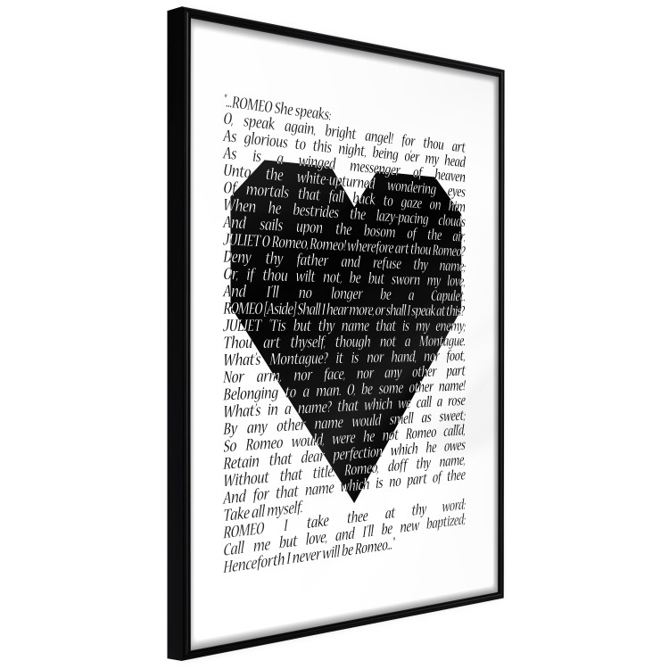 Poster Romeo and Juliet - romantic composition with quotes from Shakespeare's work 114740 additionalImage 13