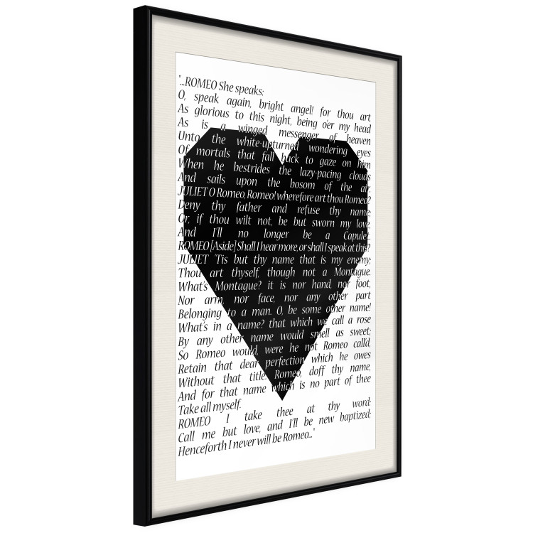 Poster Romeo and Juliet - romantic composition with quotes from Shakespeare's work 114740 additionalImage 3