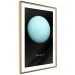 Poster Uranus - blue planet and English text against a dark space backdrop 116740 additionalThumb 6