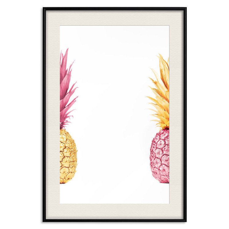 Poster Contrasts - composition with colorful tropical fruits and white background 116940 additionalImage 24
