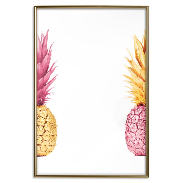 Poster Contrasts - composition with colorful tropical fruits and white background 116940 additionalImage 19