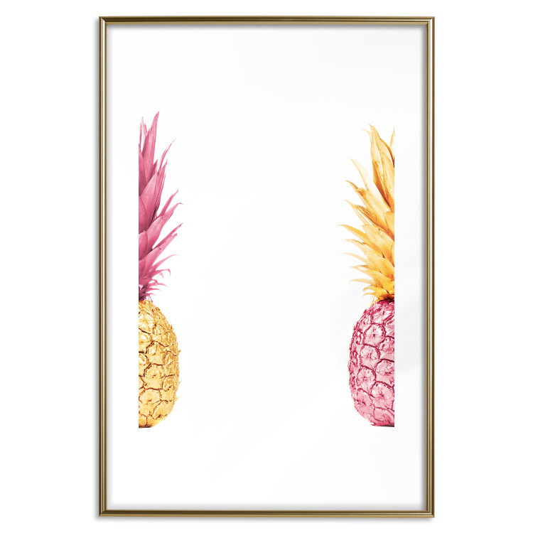 Poster Contrasts - composition with colorful tropical fruits and white background 116940 additionalImage 27
