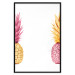 Poster Contrasts - composition with colorful tropical fruits and white background 116940 additionalThumb 19