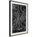 Wall Poster Dark Map of Cologne - black and white composition with English inscriptions 118140 additionalThumb 14