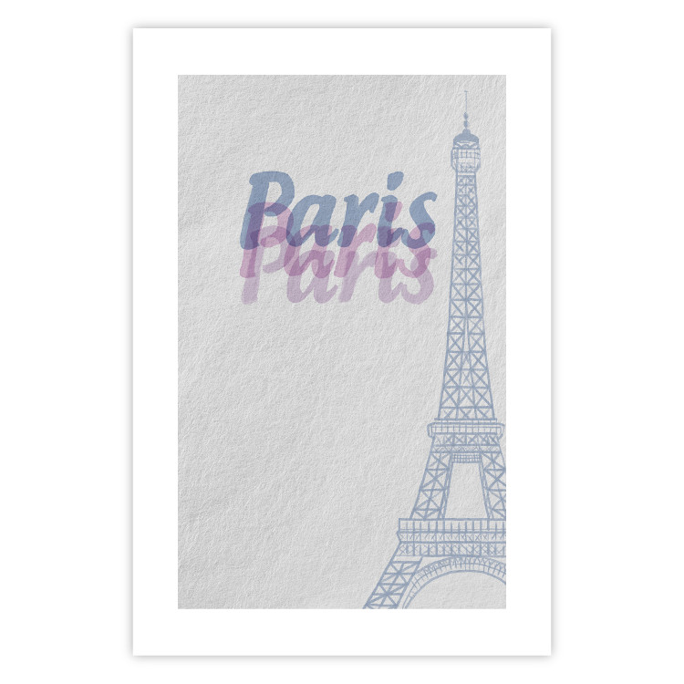 Wall Poster Paris in Watercolors - composition with the Eiffel Tower and English texts 118640 additionalImage 18