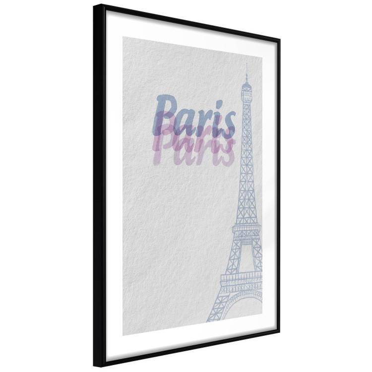 Wall Poster Paris in Watercolors - composition with the Eiffel Tower and English texts 118640 additionalImage 13
