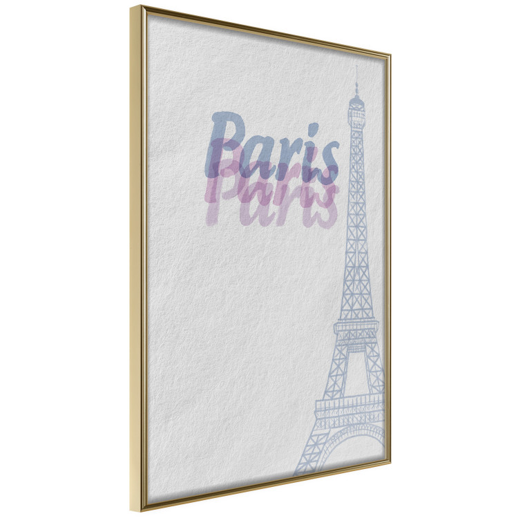 Wall Poster Paris in Watercolors - composition with the Eiffel Tower and English texts 118640 additionalImage 12