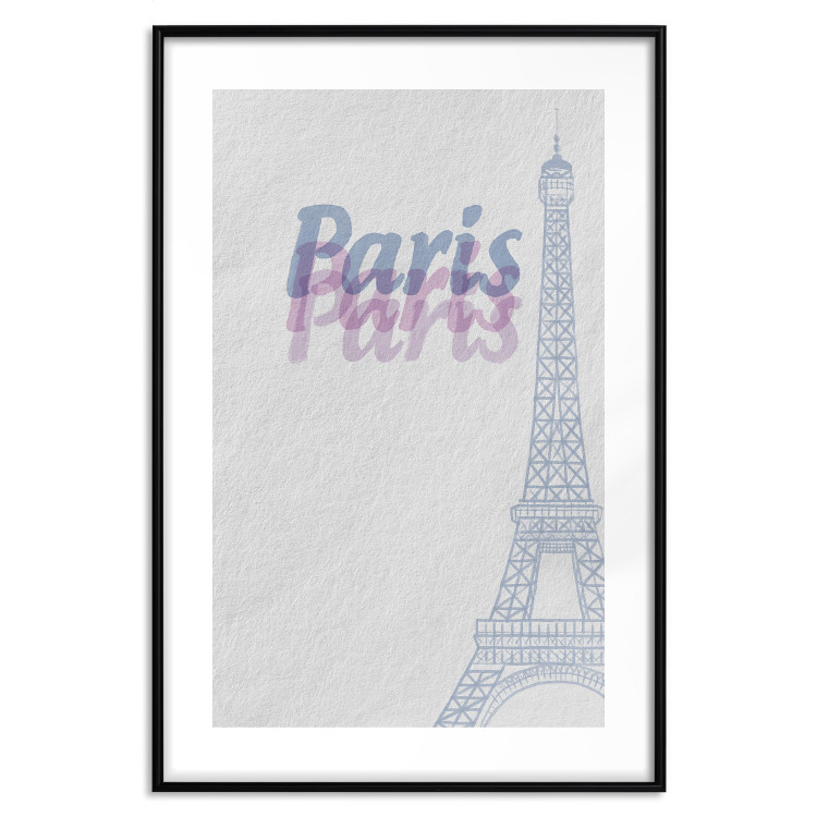 Wall Poster Paris in Watercolors - composition with the Eiffel Tower and English texts 118640 additionalImage 16