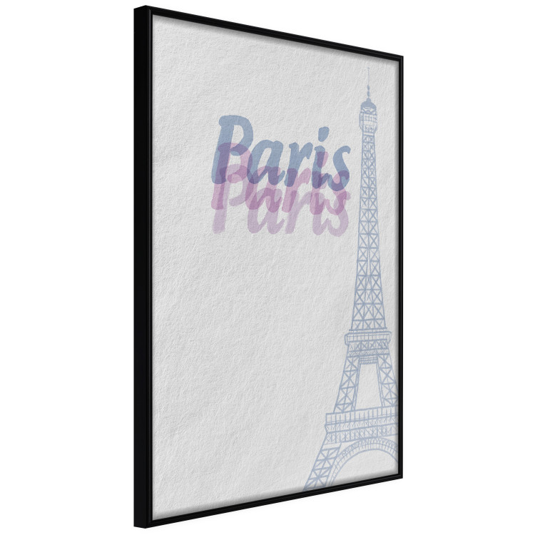 Wall Poster Paris in Watercolors - composition with the Eiffel Tower and English texts 118640 additionalImage 10