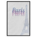 Wall Poster Paris in Watercolors - composition with the Eiffel Tower and English texts 118640 additionalThumb 15