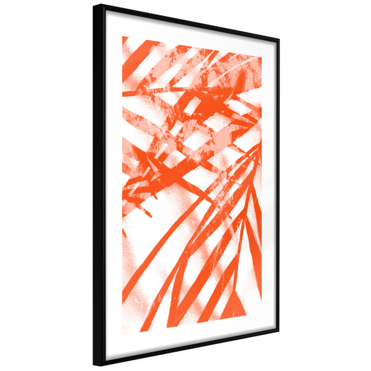 Wall Poster Palm Composition - orange-red leaves of a tropical plant 119040 additionalImage 11
