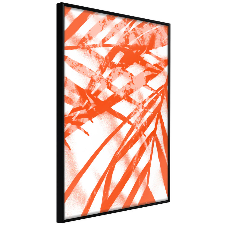 Wall Poster Palm Composition - orange-red leaves of a tropical plant 119040 additionalImage 10