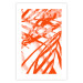 Wall Poster Palm Composition - orange-red leaves of a tropical plant 119040 additionalThumb 19