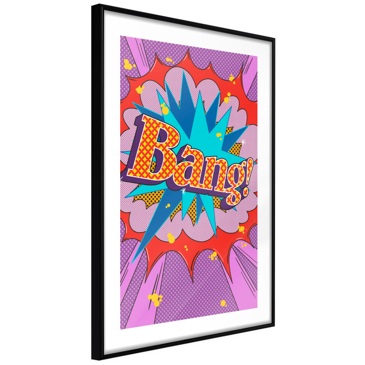 Wall Poster Bang! - colorful English text in an abstract pop art motif 122740 additionalImage 13