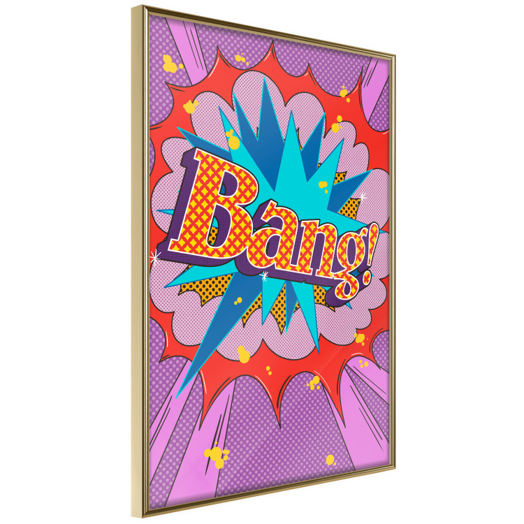 Wall Poster Bang! - colorful English text in an abstract pop art motif 122740 additionalImage 12