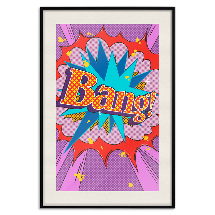 Wall Poster Bang! - colorful English text in an abstract pop art motif 122740 additionalImage 18
