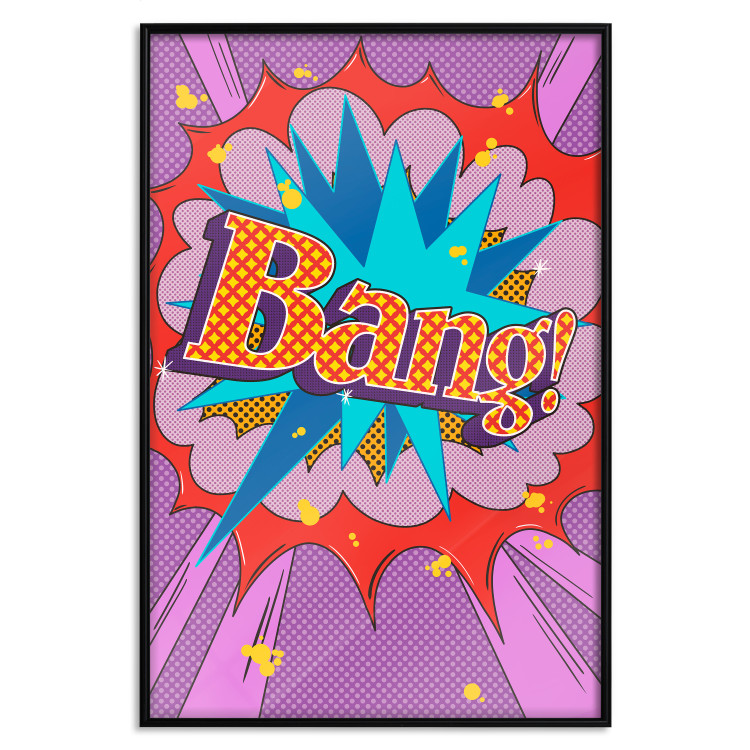 Wall Poster Bang! - colorful English text in an abstract pop art motif 122740 additionalImage 24