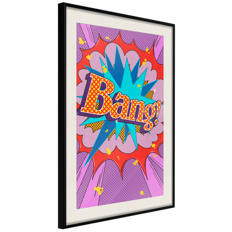 Wall Poster Bang! - colorful English text in an abstract pop art motif 122740 additionalImage 3