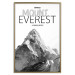 Wall Poster Mount Everest - black and white mountain landscape with English captions 123740 additionalThumb 16