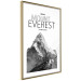 Wall Poster Mount Everest - black and white mountain landscape with English captions 123740 additionalThumb 6