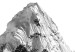 Wall Poster Mount Everest - black and white mountain landscape with English captions 123740 additionalThumb 9