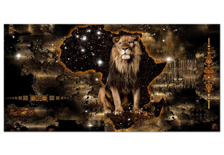 Large canvas print Golden Lion II [Large Format] 125440