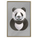 Poster Panda in Circles - abstract black panda made of geometric figures 126940 additionalThumb 17