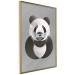 Poster Panda in Circles - abstract black panda made of geometric figures 126940 additionalThumb 11
