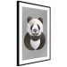 Poster Panda in Circles - abstract black panda made of geometric figures 126940 additionalThumb 12