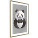 Poster Panda in Circles - abstract black panda made of geometric figures 126940 additionalThumb 9