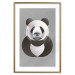 Poster Panda in Circles - abstract black panda made of geometric figures 126940 additionalThumb 14