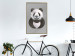 Poster Panda in Circles - abstract black panda made of geometric figures 126940 additionalThumb 8