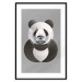 Poster Panda in Circles - abstract black panda made of geometric figures 126940 additionalThumb 15