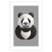 Poster Panda in Circles - abstract black panda made of geometric figures 126940 additionalThumb 19