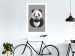Poster Panda in Circles - abstract black panda made of geometric figures 126940 additionalThumb 6