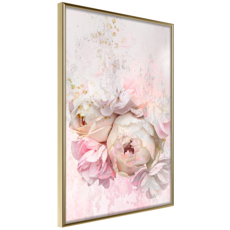 Wall Poster Melancholic Rose - bouquet of spring flowers in light pink composition 127840 additionalImage 12