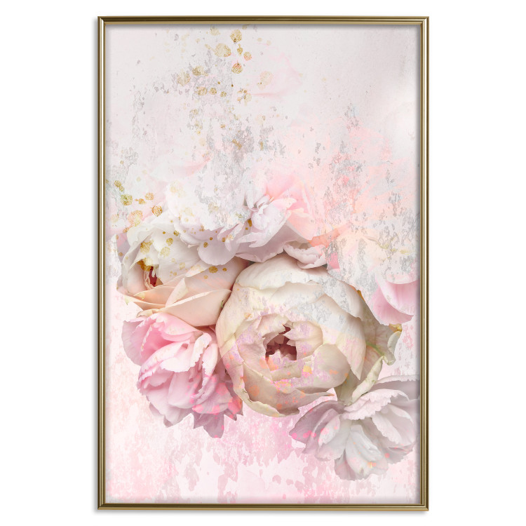 Wall Poster Melancholic Rose - bouquet of spring flowers in light pink composition 127840 additionalImage 17