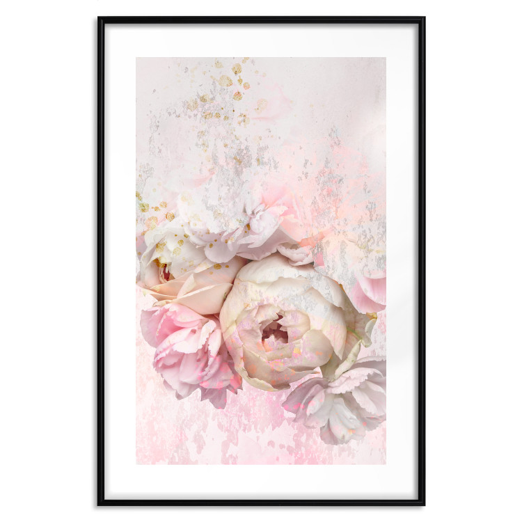 Wall Poster Melancholic Rose - bouquet of spring flowers in light pink composition 127840 additionalImage 15
