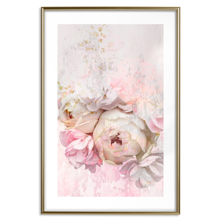 Wall Poster Melancholic Rose - bouquet of spring flowers in light pink composition 127840 additionalImage 14