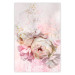 Wall Poster Melancholic Rose - bouquet of spring flowers in light pink composition 127840