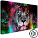 Canvas Sun of Africa (1-part) wide - abstract colorful lion motif 129540 additionalThumb 6