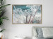 Poster Autumn Hoarfrost - winter landscape of frosted plants on a light background 129840 additionalThumb 7