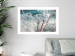 Poster Autumn Hoarfrost - winter landscape of frosted plants on a light background 129840 additionalThumb 3
