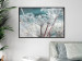 Poster Autumn Hoarfrost - winter landscape of frosted plants on a light background 129840 additionalThumb 6
