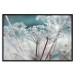 Poster Autumn Hoarfrost - winter landscape of frosted plants on a light background 129840 additionalThumb 14