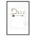 Wall Poster Silver Dior - English text with a slight floral motif 130340 additionalThumb 15