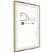 Wall Poster Silver Dior - English text with a slight floral motif 130340 additionalThumb 3