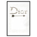 Wall Poster Silver Dior - English text with a slight floral motif 130340 additionalThumb 20